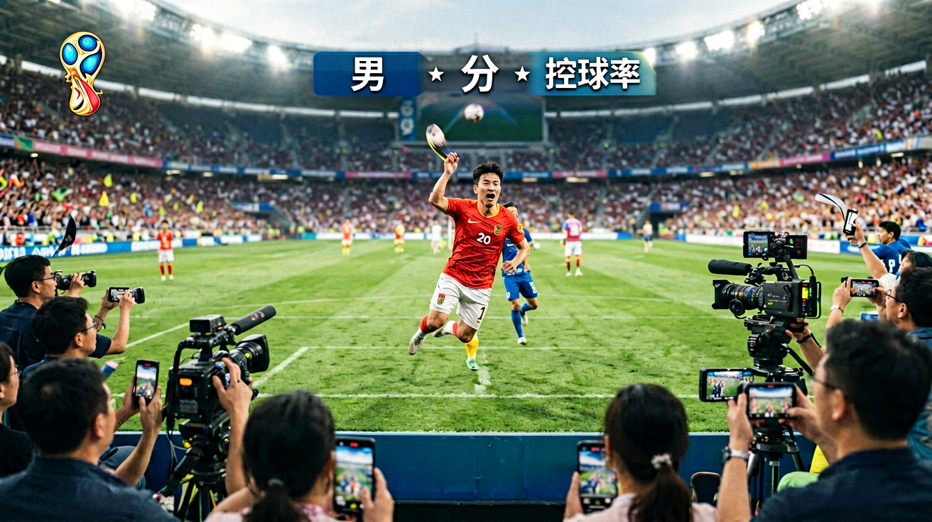世界杯直播画面、比分弹窗、控球率图表等场景展示